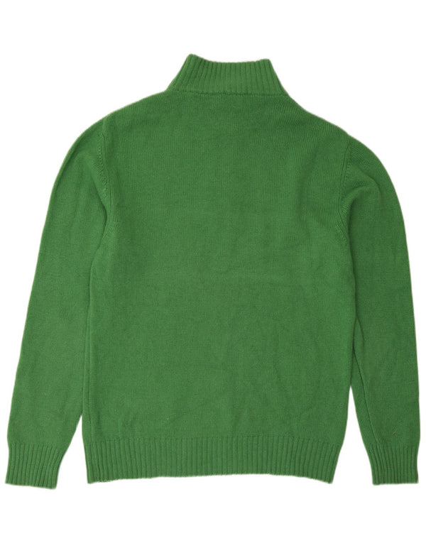 Brooks Brothers Herren-Pullover mit Reißverschluss, IT 54 XL, grüne Wolle