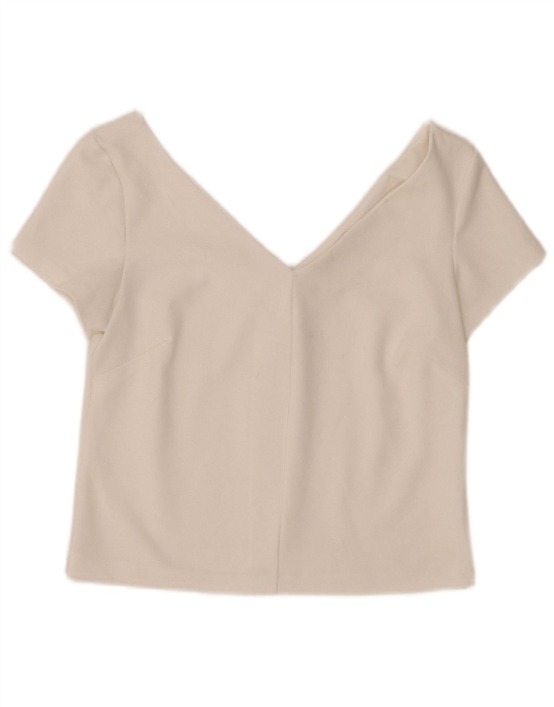 Zara Damen Crop Top UK 12 Mittelweiß