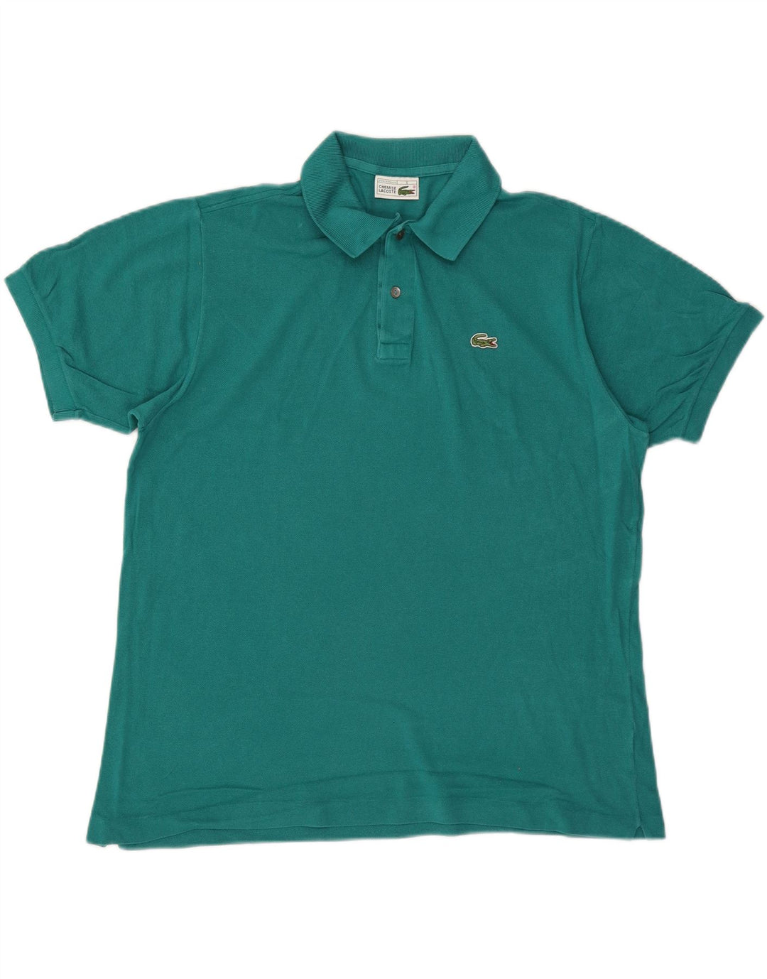 LACOSTE Herren Poloshirt Größe 6 XL Türkis Baumwolle