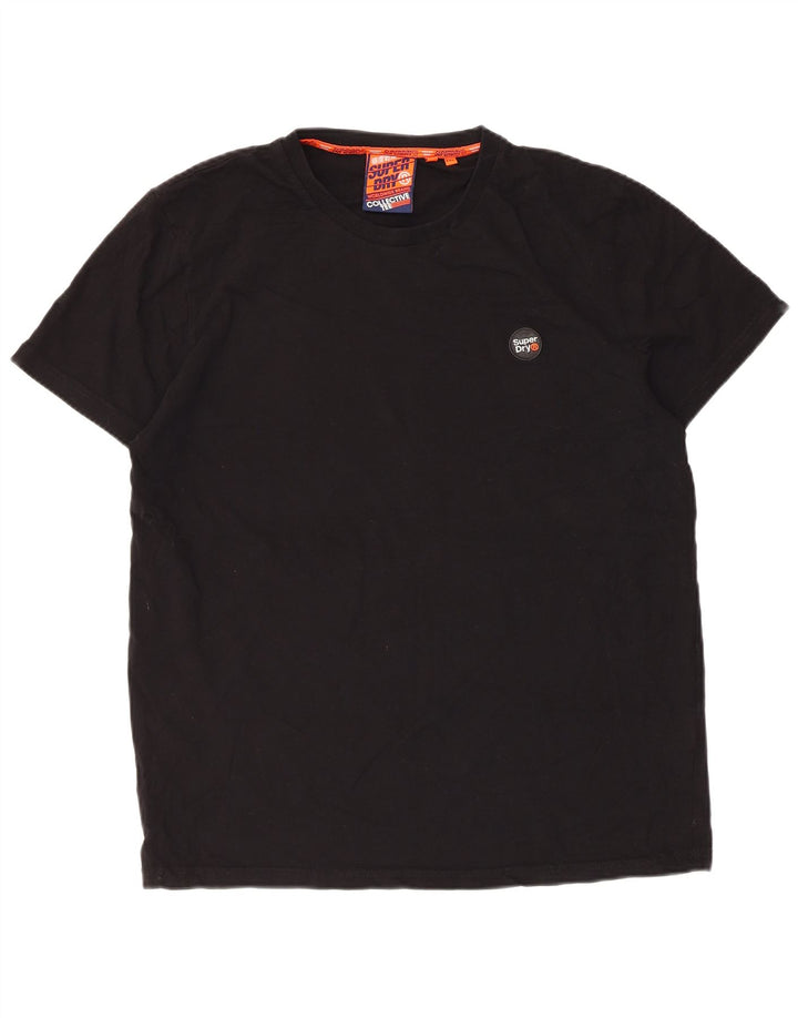 Superdry Herren T-Shirt Top 2XL Schwarz Baumwolle