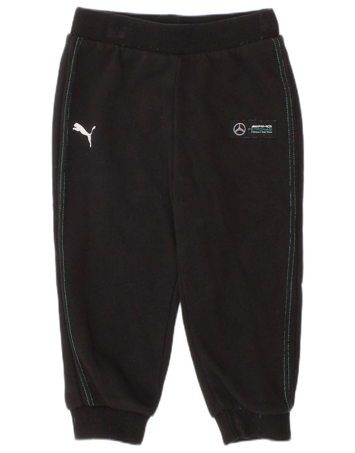 PUMA Baby-Jungen-Trainingshose, 18–24 Monate, Schwarz