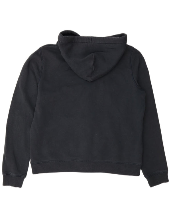Jack Wills Damen-Kapuzenpullover mit Reißverschluss, UK 16, Größe L, Marineblau, Baumwolle