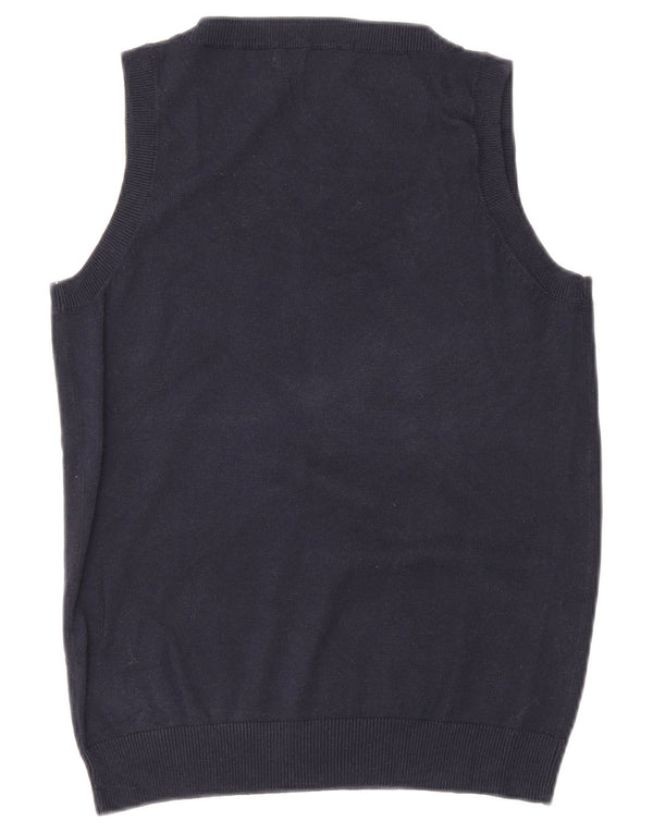 Zara Damen Weste Tank Top UK 12 Medium Schwarz