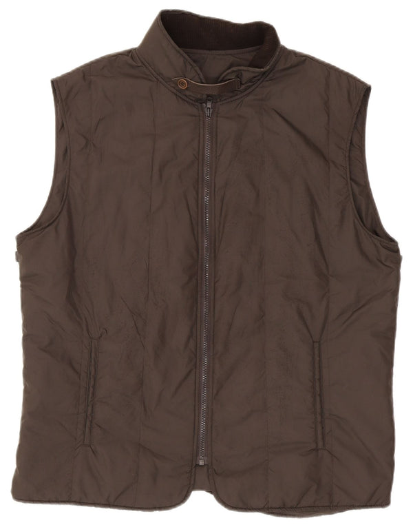 Massimo Dutti Herren Liner wattierte Weste EU 52 Large Grau Polyester