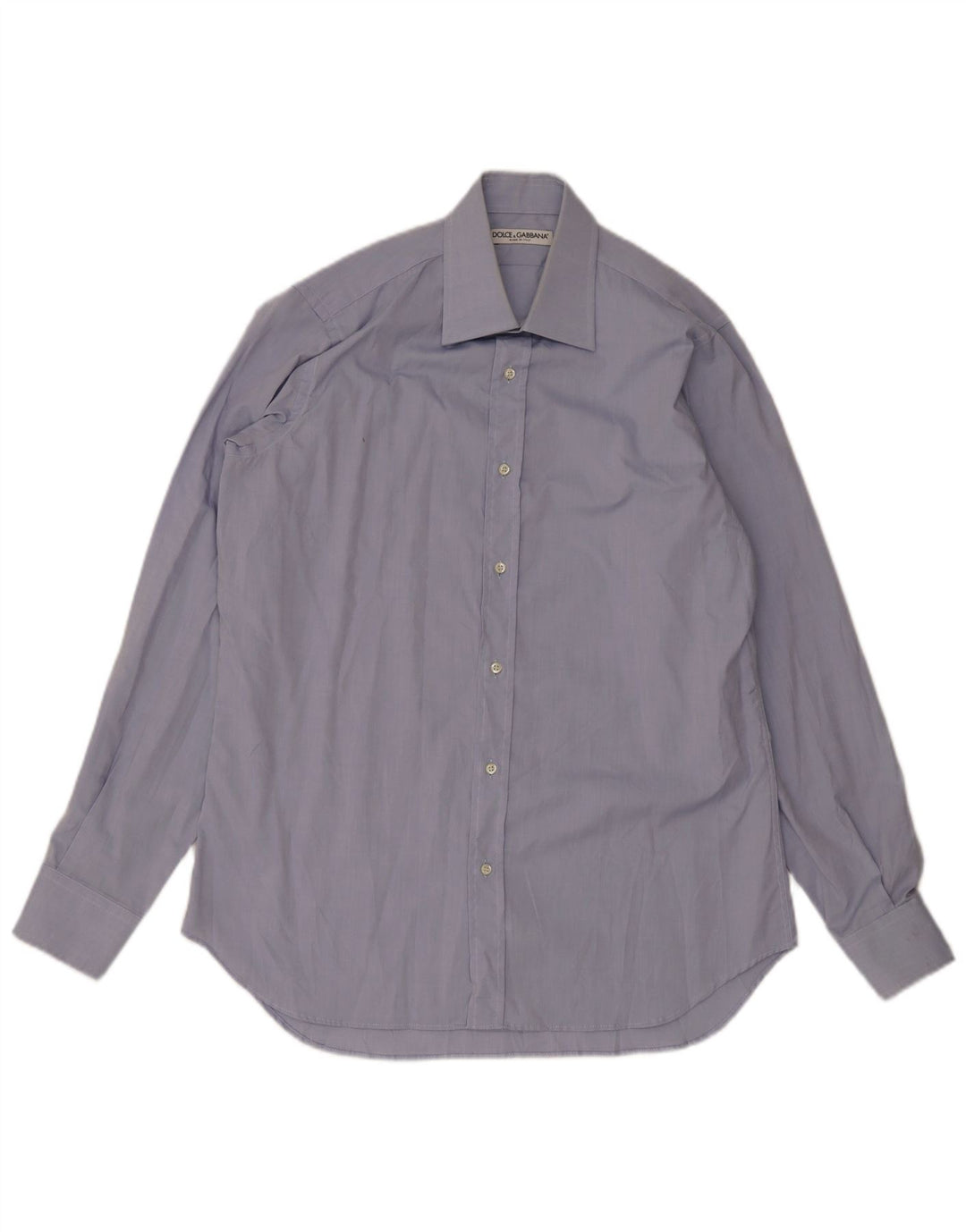 Dolce & Gabbana Herrenhemd Größe 40 15 3/4 Mittelblau