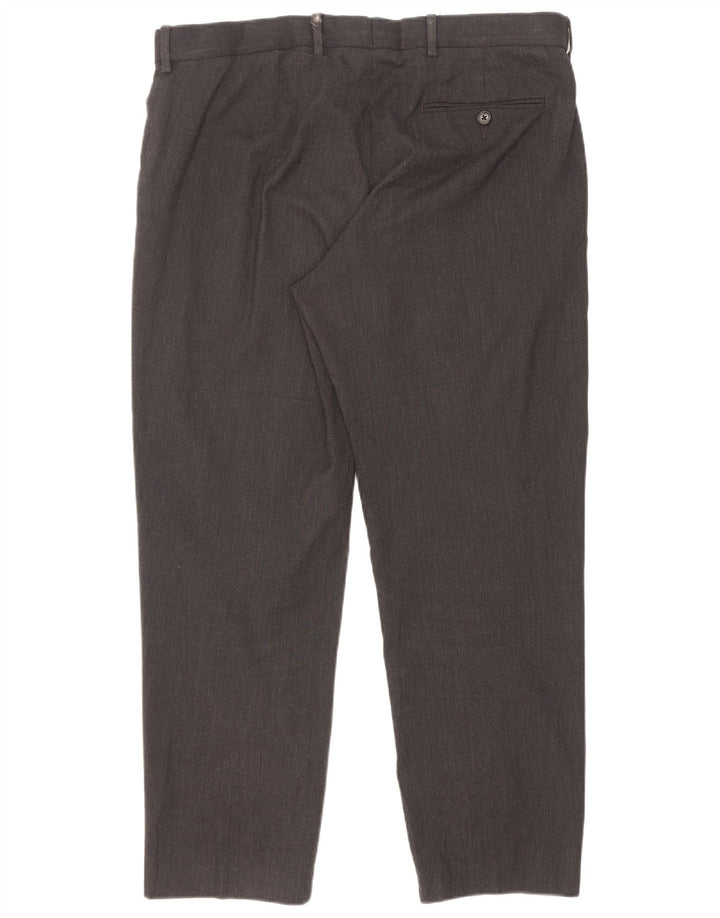 Gerade Herren-Chinohose von Marks & Spencer, W36, L29, Grau meliert