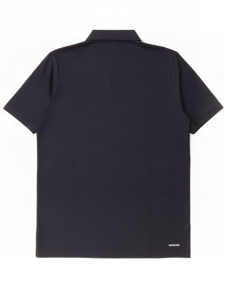 Adidas Herren-Poloshirt, groß, Marineblau, Polyester