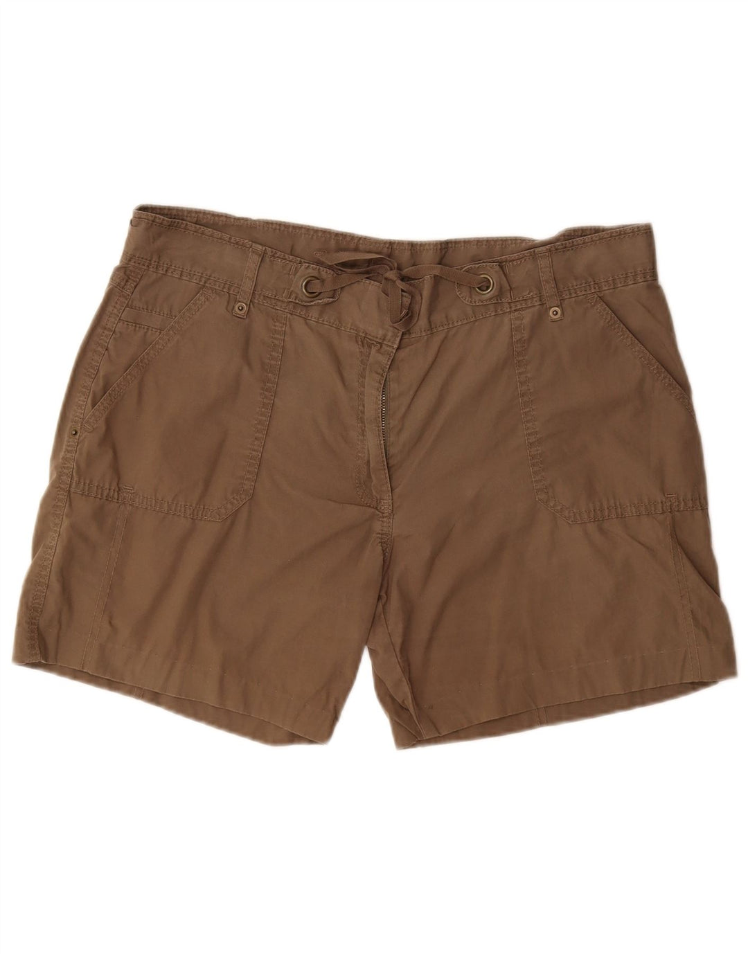 Marks & Spencer Damen Cargoshorts UK 16 Large W34 Khaki Baumwolle