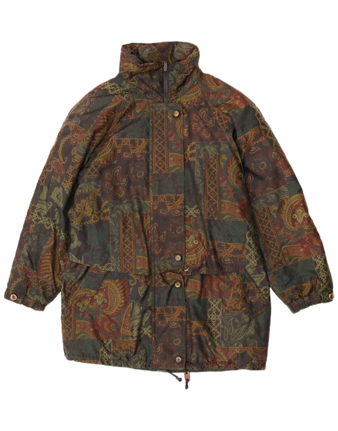 FUCHS & SCHMITT Damen Windjacke UK 10 Small Green Paisley