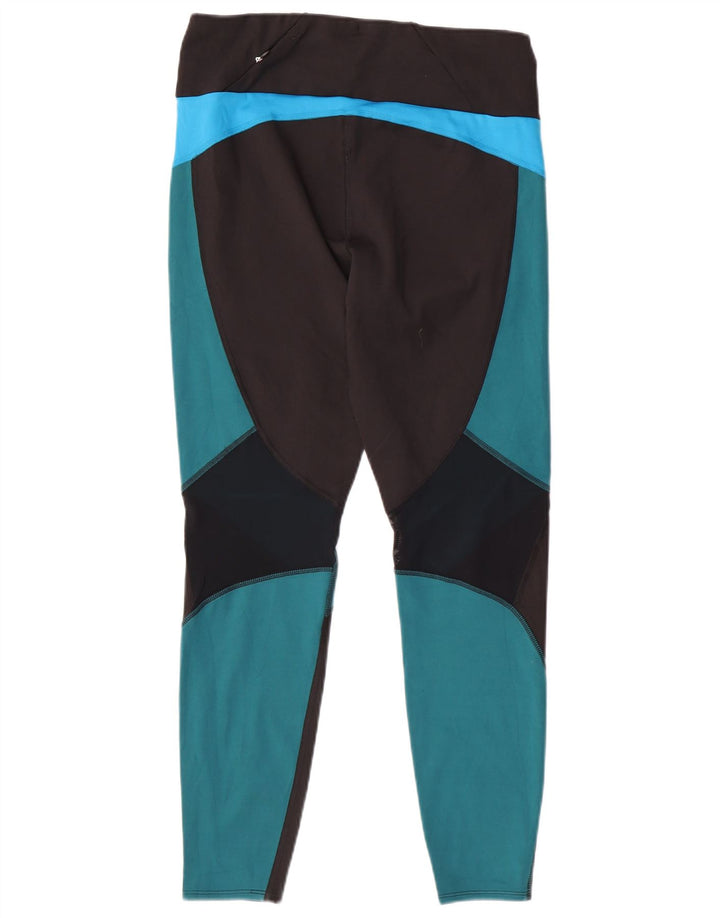 Marks & Spencer Damen Leggings UK 14 Mittelschwarzes Colourblock-Polyester