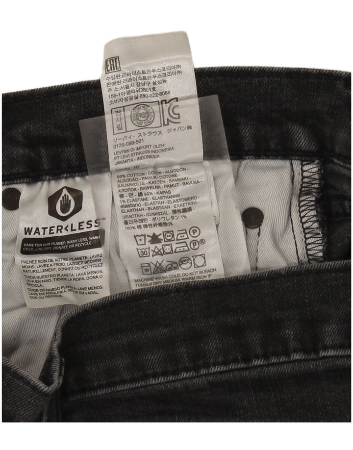 Levi's Herren Slim Jeans W34 L32 Graue Baumwolle