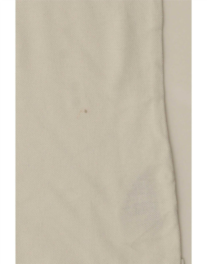Gap Herren-Poloshirt, groß, aus weißer Baumwolle
