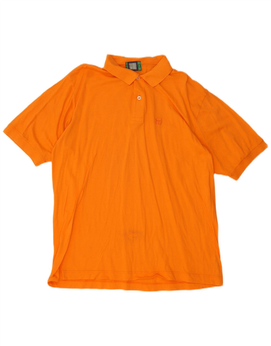 Sergio Tacchini Herren Poloshirt XL Orange Baumwolle