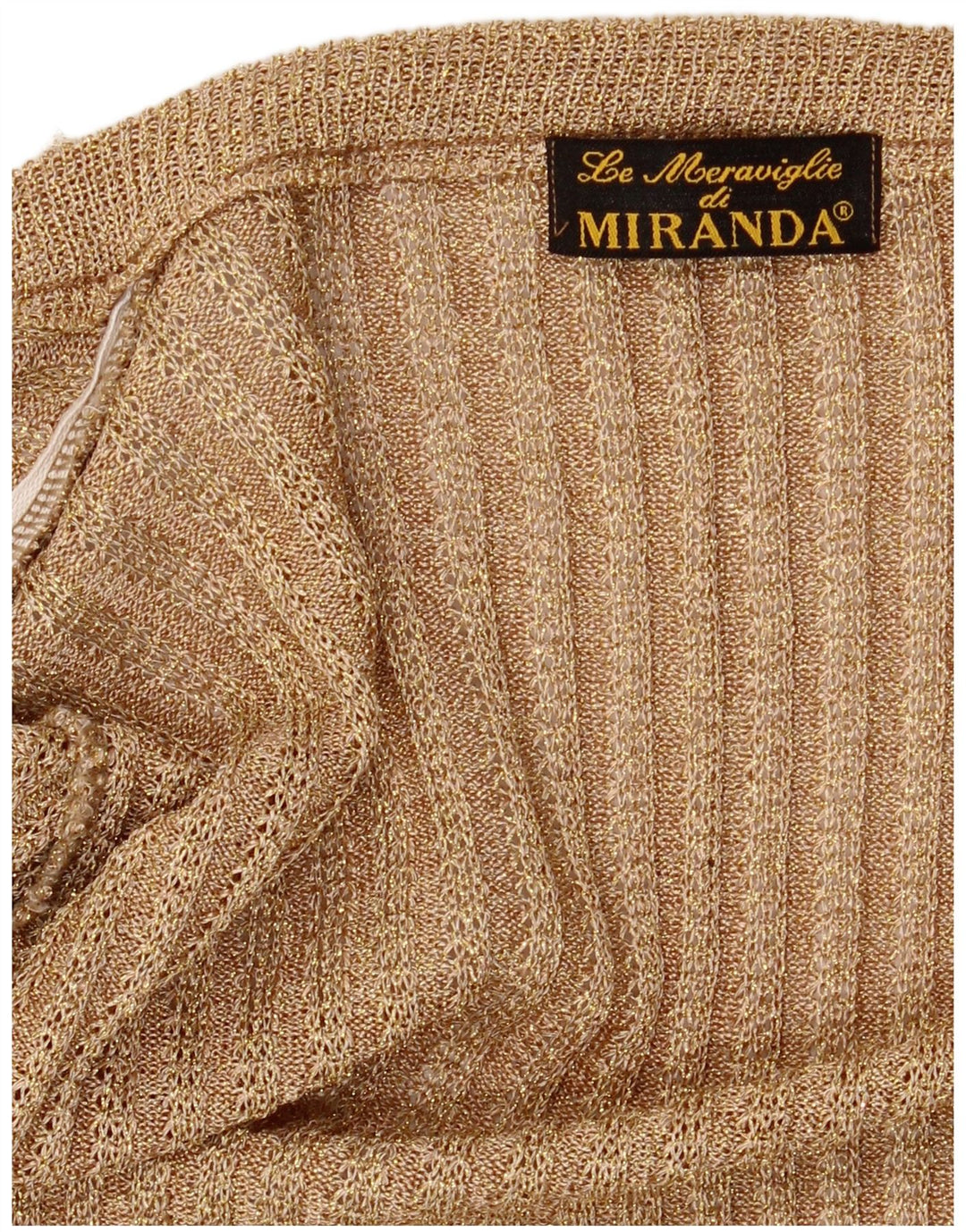 Vintage Damen Offener Cardigan Pullover UK 12 Medium Beige Flecked