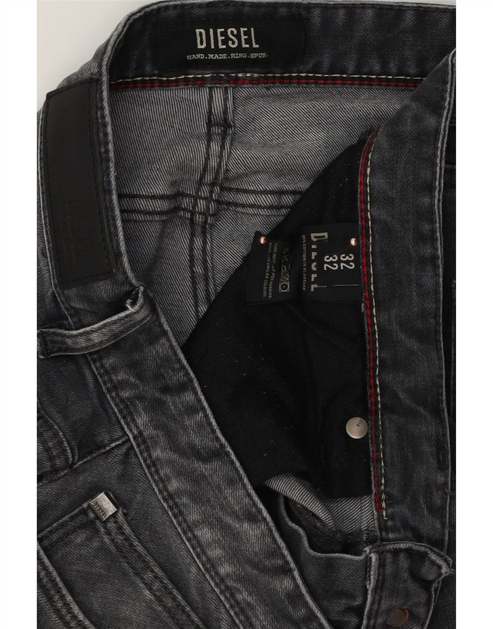 Diesel Herren Sleenker Slim Jeans W32 L32 Graue Baumwolle