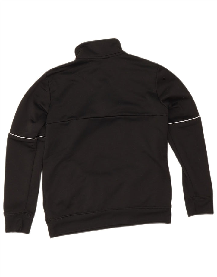 Adidas Jungen Aeroready Sweatshirt mit Reißverschluss, 9–10 Jahre, schwarzes Polyester