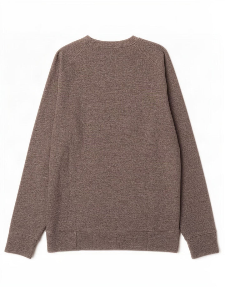 Daniele Alessandrini Herren-Sweatshirt mit Peacocks-Grafik, Größe L, Grau