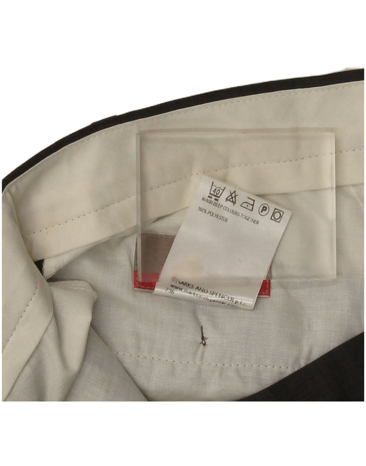 Marks & Spencer Herren-Anzughose mit Pegged-Anzug, W36, L29, graues Polyester