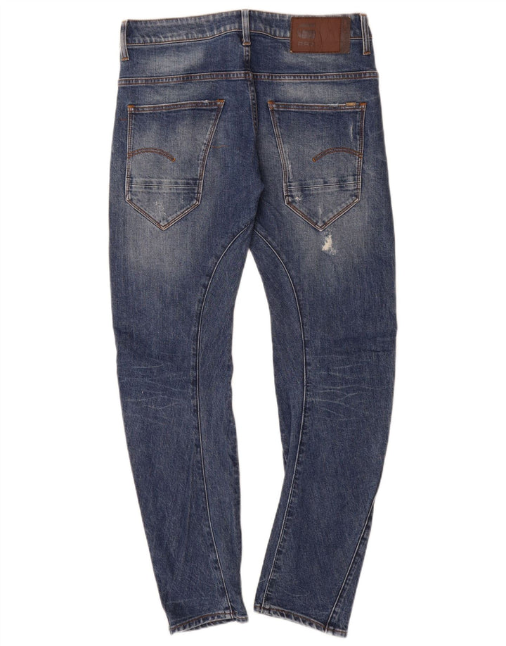 G-Star Herren Distressed Slim Jeans W29 L30 Blaue Baumwolle
