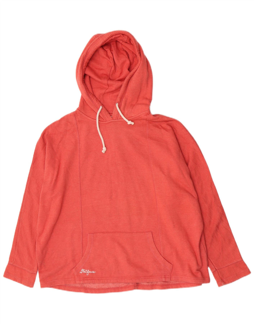 Übergroßer Kapuzenpullover für Damen von Fat Face, UK 10, Größe S, Rot, Polyester