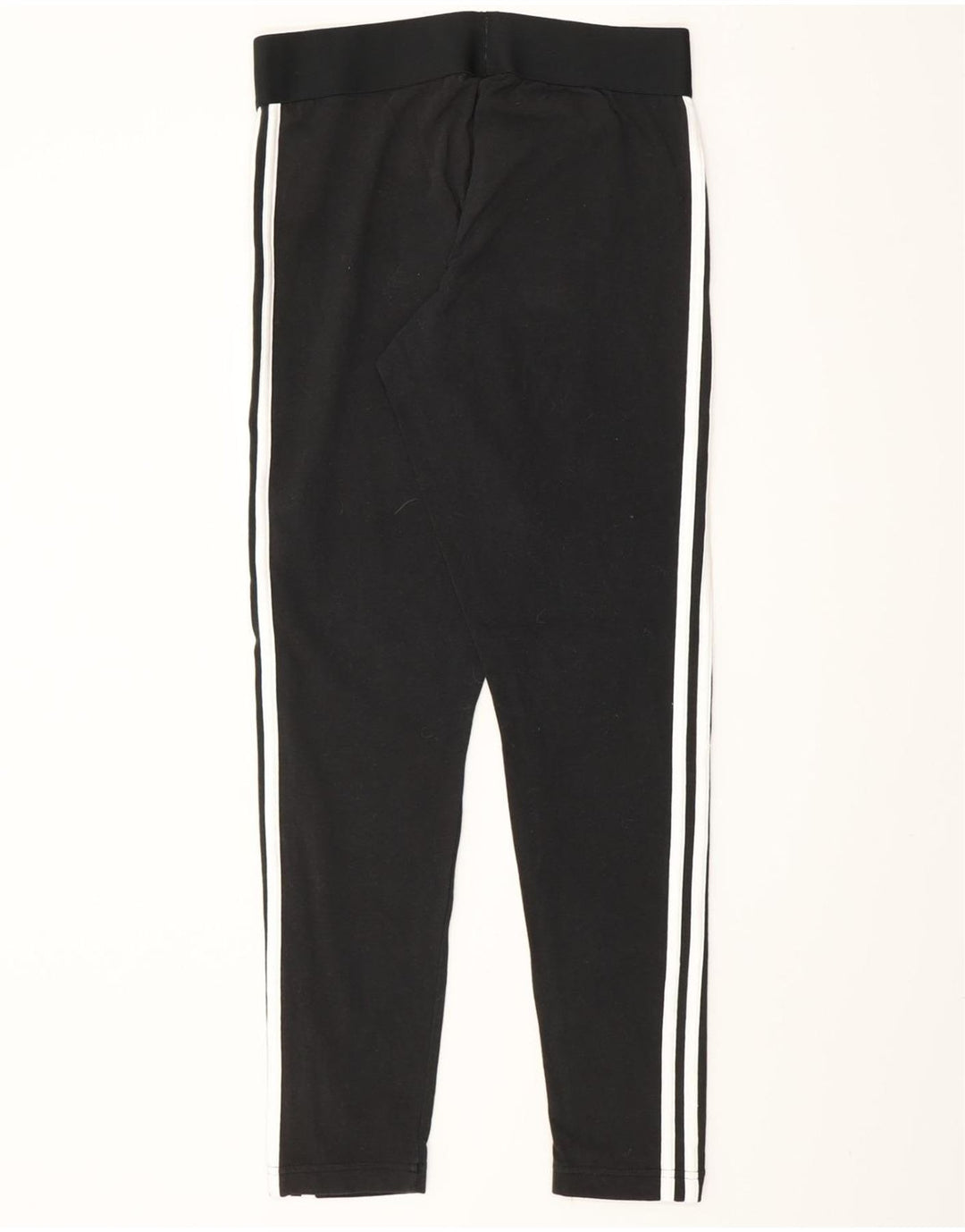 ADIDAS Damen Leggings UK 12/14 Mittelschwarze Baumwolle