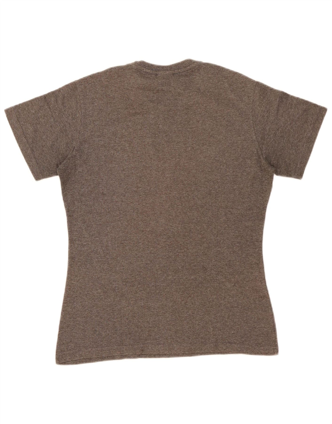 Nike Damen-T-Shirt mit Grafik, US 8/10, Mittelgrau meliertes Polyester