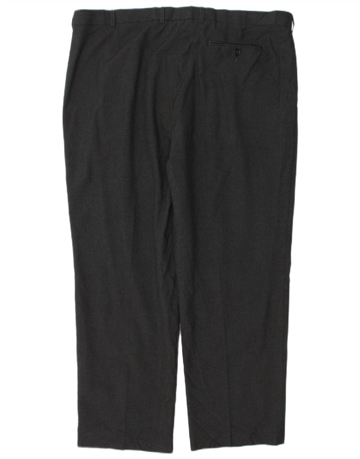 Marks & Spencer Herren-Anzughose, schmal zulaufend, W42, L29, Grau, Polyester