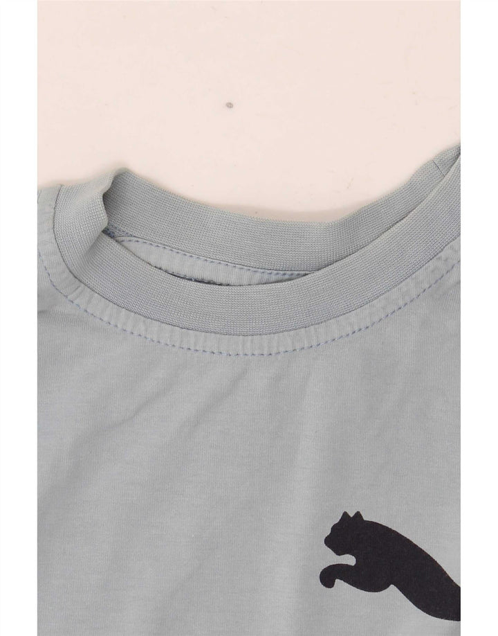 Puma Jungen Graphic T-Shirt Top 9–10 Jahre Grau