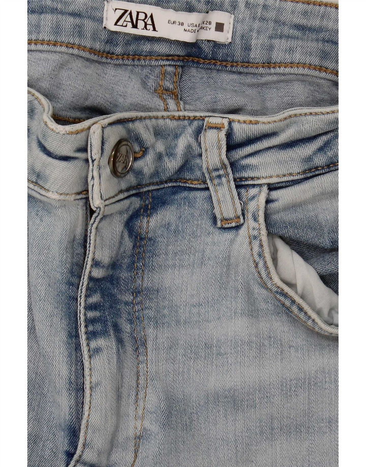 Zara Damen Schlagjeans EU 38 Small W28 L34 Blau