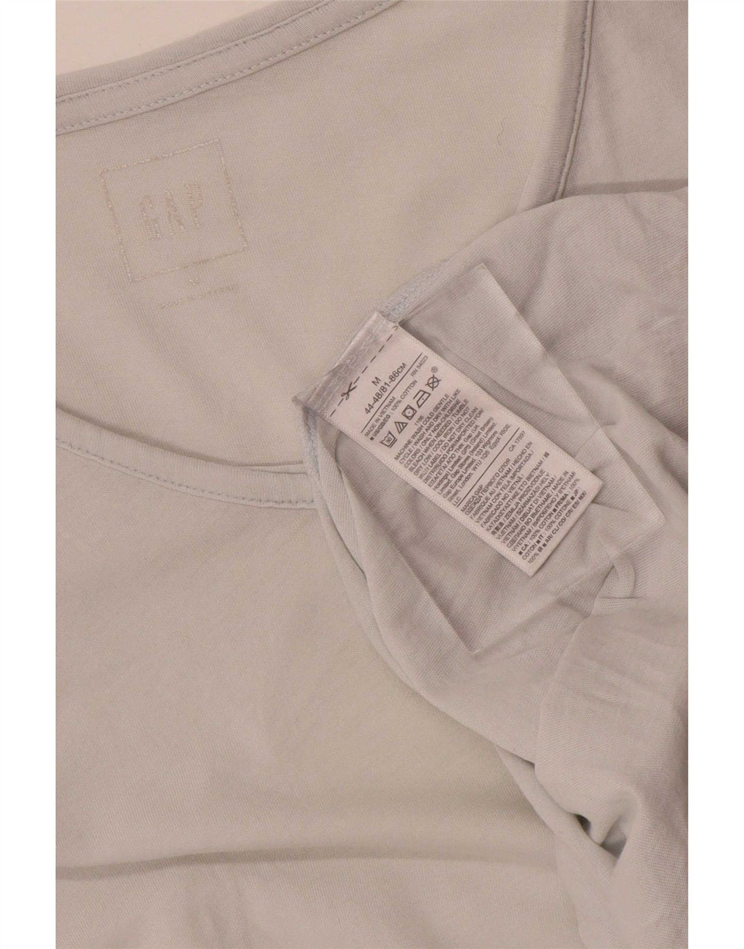 Gap Herren-T-Shirt-Oberteil aus mittelgrauer Baumwolle