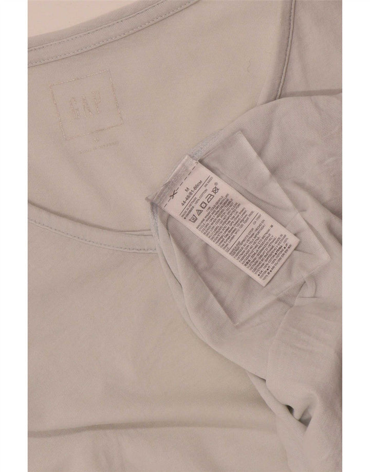 Gap Herren-T-Shirt-Oberteil aus mittelgrauer Baumwolle
