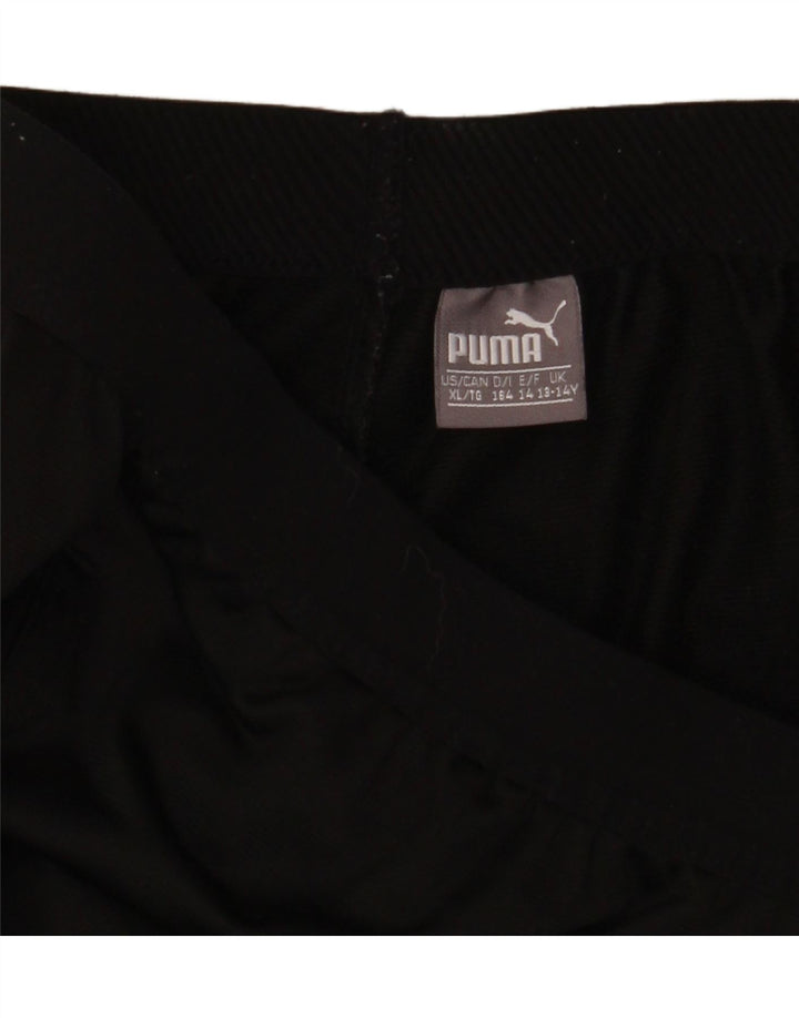 PUMA Jungen-Trainingshose, 13–14 Jahre, Schwarz