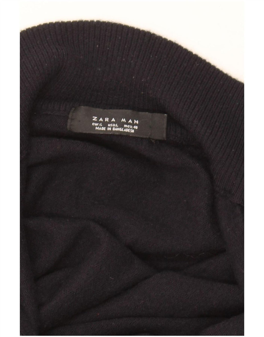 Zara Herren-Cardigan-Pullover, groß, Schwarz