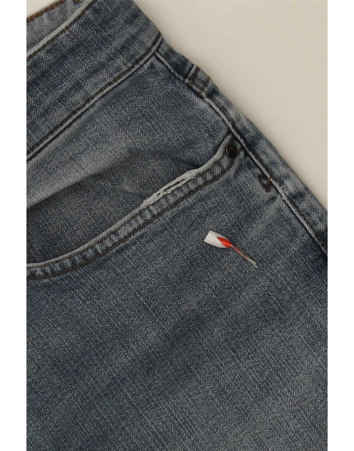 Trussardi Damen Straight Jeans W32 L32 Blau