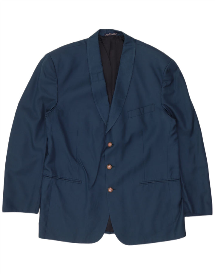 Carlo Pignatelli Herren 2-teiliges Set IT 56 3XL Blaue Seide