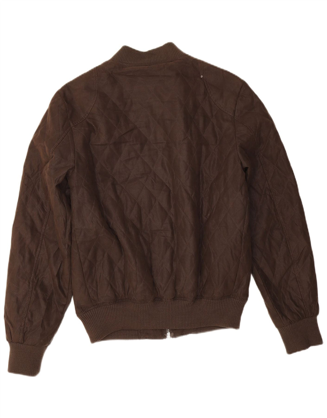 Gesteppte Bomberjacke für Herren von Zara, UK 38, mittelbraunes Polyester