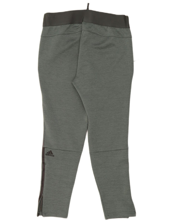 Adidas Damen Trainingshose UK 14 Large Grün Polyester