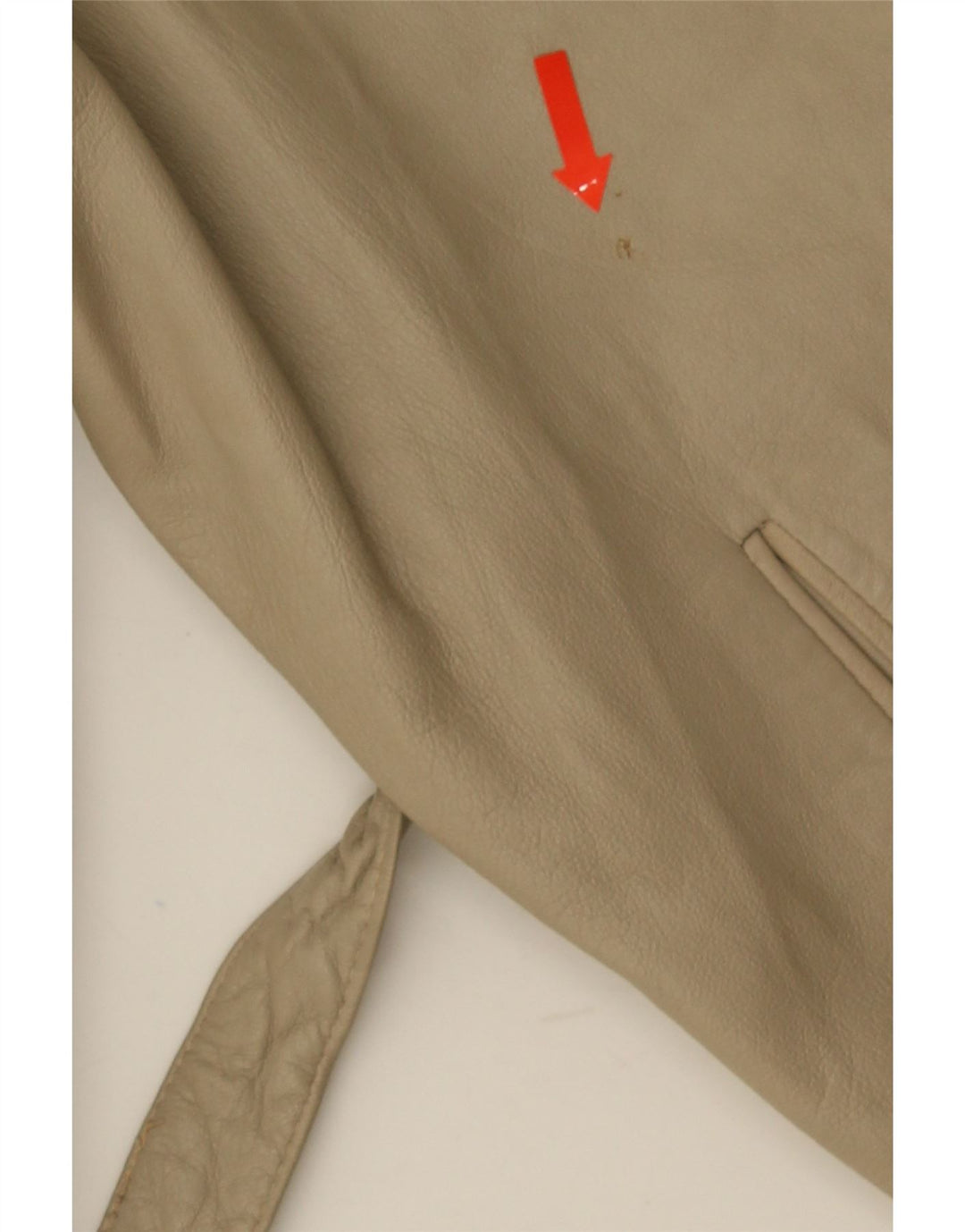 Vintage Damen Lederjacke EU 40 Medium Beige