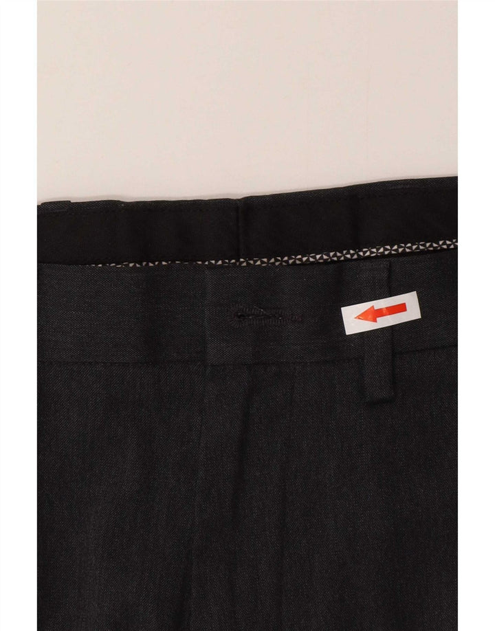 Marks & Spencer Slim Chino-Hose für Herren, W32, L33, grau, Polyester