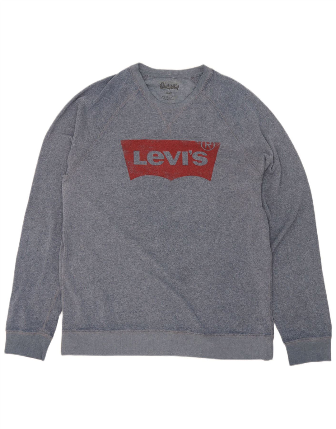 Levi's Herren-Sweatshirt mit Grafik, groß, blau, Polyester