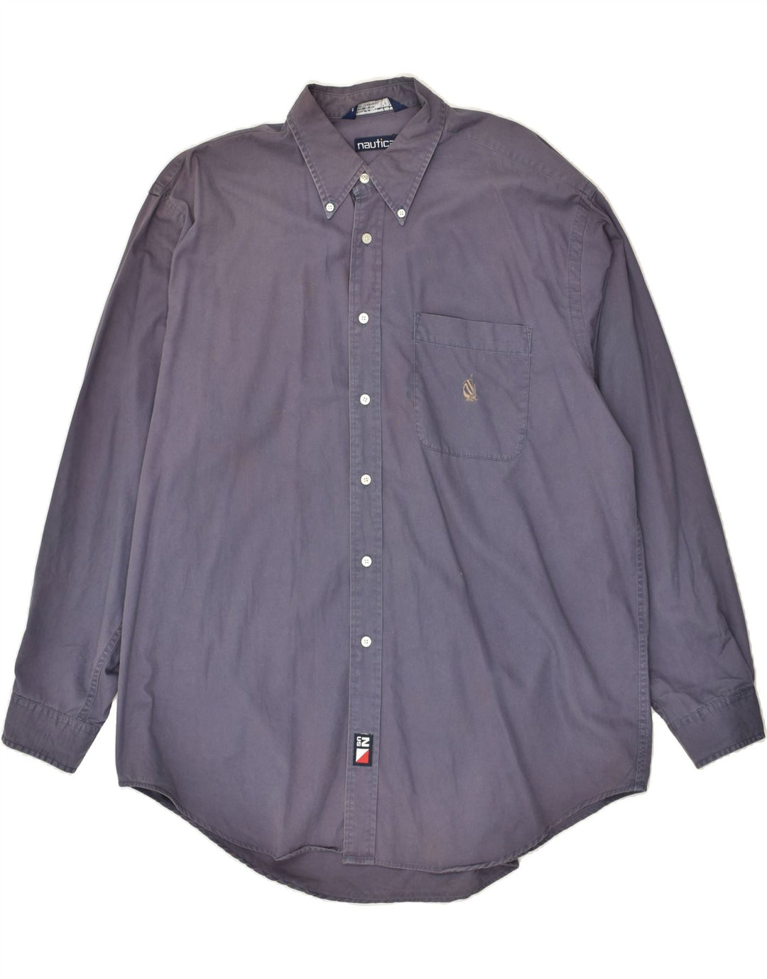 NAUTICA Mens Shirt XL Grey Cotton Vintage Nautica and Second-Hand Nautica from Messina Hembry 