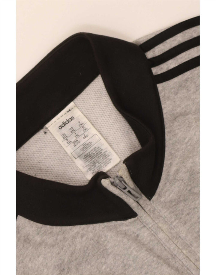 Adidas Herren Trainingsanzug Top Jacke 2XL Grau Colourblock Baumwolle