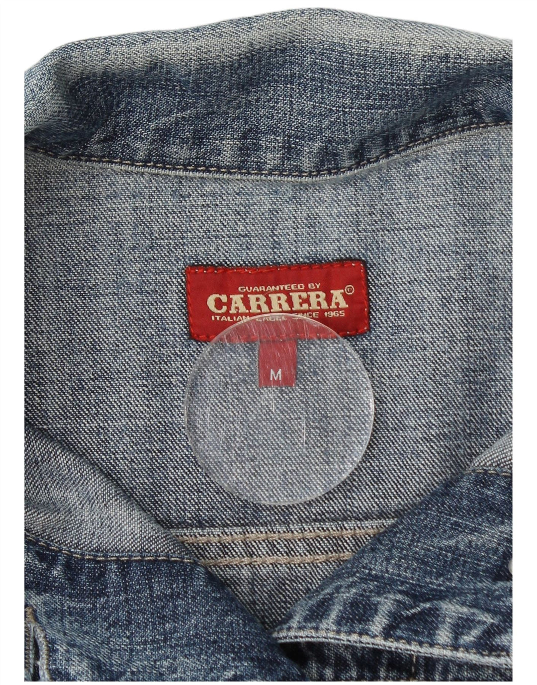 Carrera Damen Jeansjacke UK 12 Mittelblaue Baumwolle