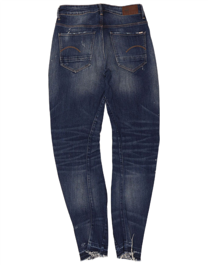 G-Star Damen Distressed Slim Jeans W24 L32 Blaue Baumwolle