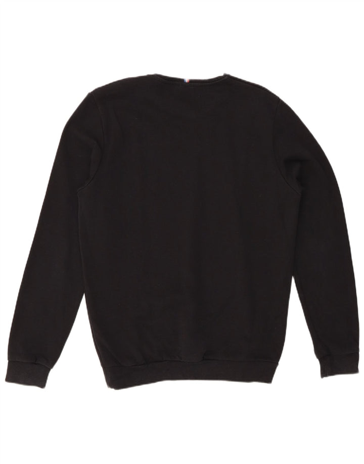LE COQ SPORTIF Herren-Sweatshirt-Pullover, mittelschwarze Baumwolle