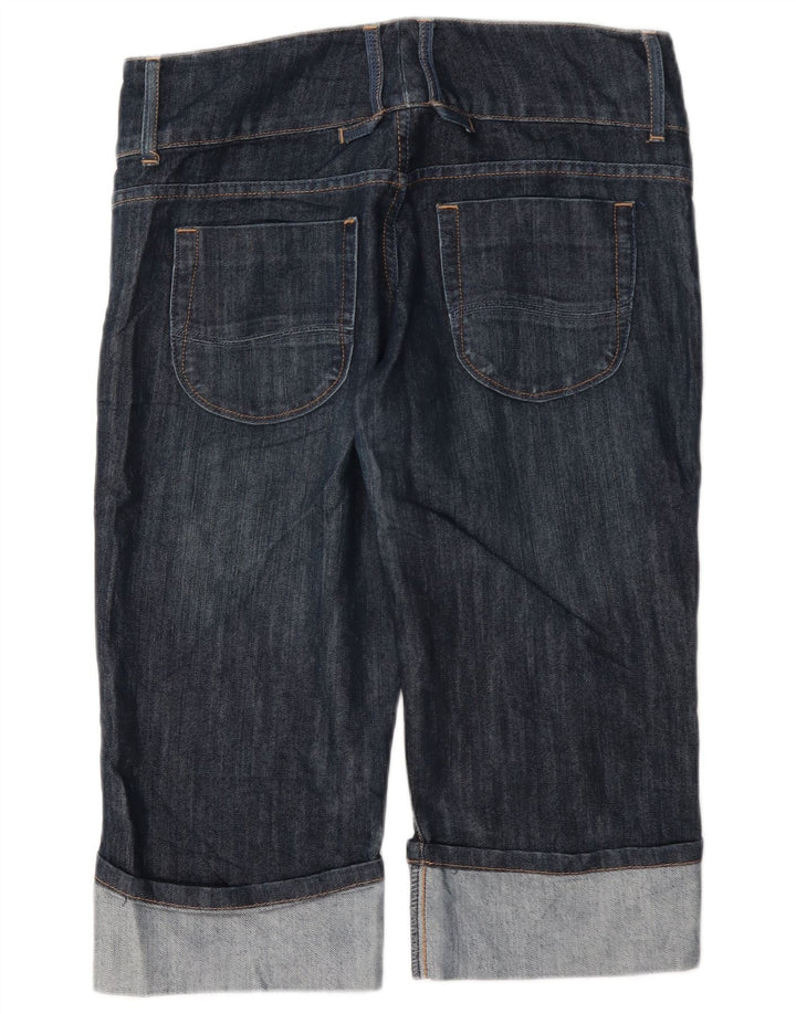 Lee Damen Bermuda-Jeansshorts US 6 Medium W30 Marineblaue Baumwolle