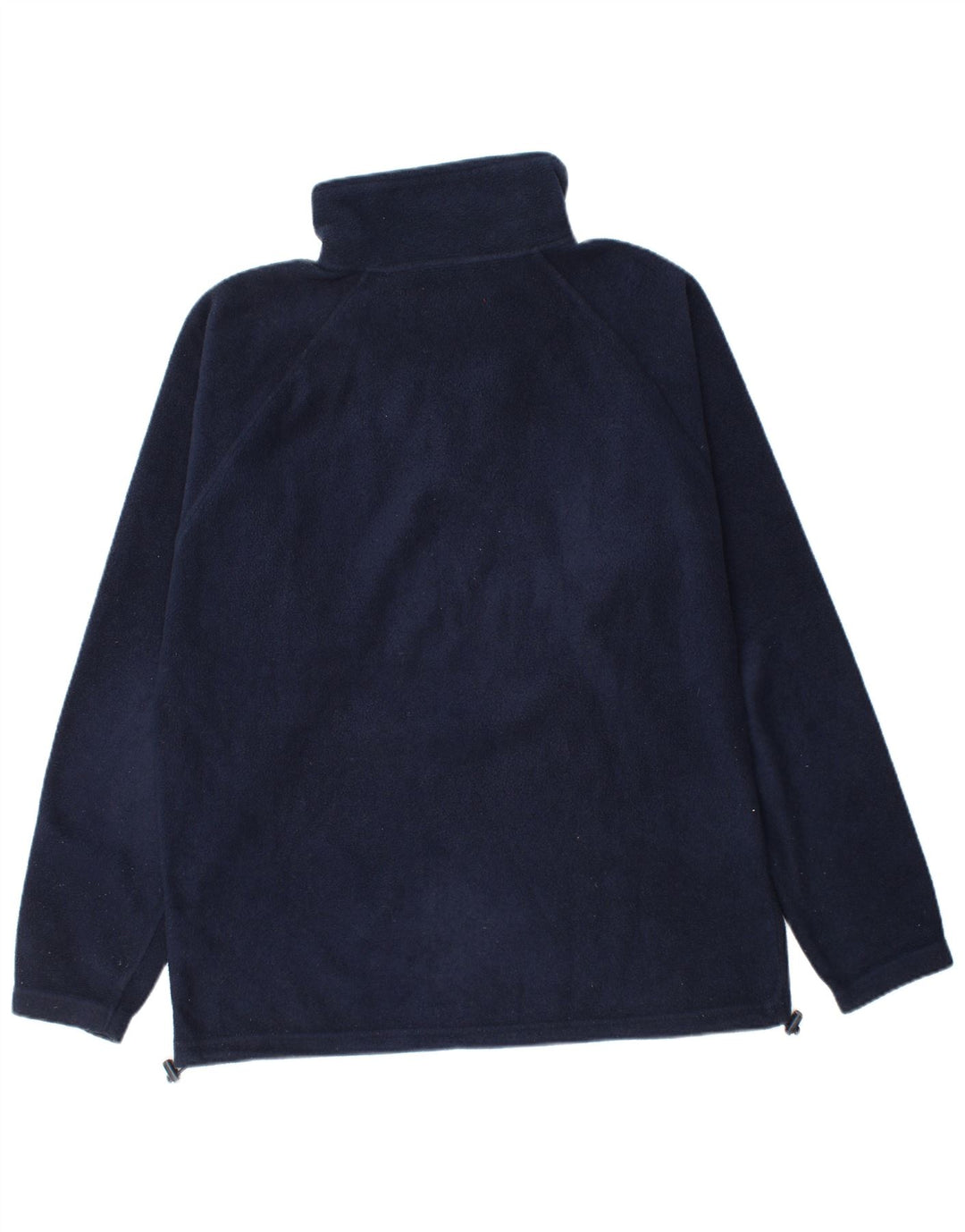 Kappa Herren-Fleecepullover mit Reißverschluss am Hals, groß, marineblaues Polyester