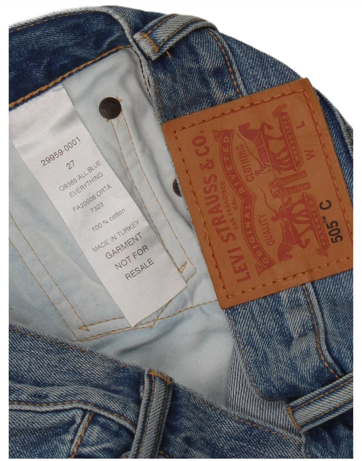 Levi's Damen 505 Denim Shorts W27 Small Blaue Baumwolle