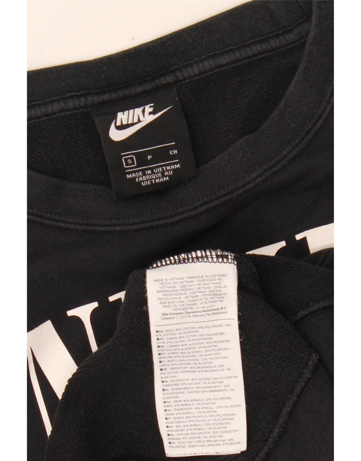 NIKE Damen-Sweatshirt in Übergröße, Gr. 10, Größe S, Schwarz, Farbblock