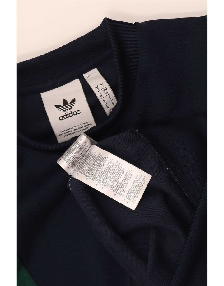 Adidas Herren Grafik-Sweatshirt-Pullover, klein, marineblau, Farbblock-Polyester